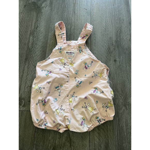 Vintage Oshkosh B’Gosh Pink Ice Cream Bubble Romper Baby Toddler Girl SZ 24M - Picture 3 of 5